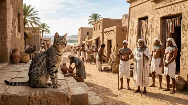 Killing a cat in ancient Egypt