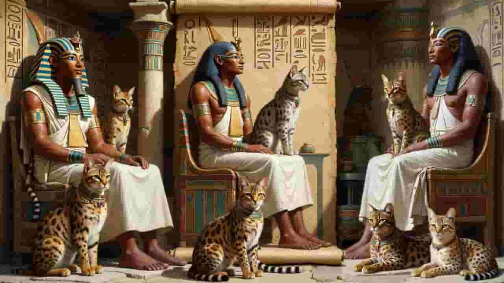 Pharaohs and Their Imperial Feline Companions