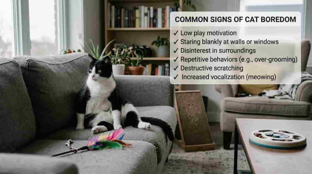 Subtle Physical Signs of a Bored Kitty