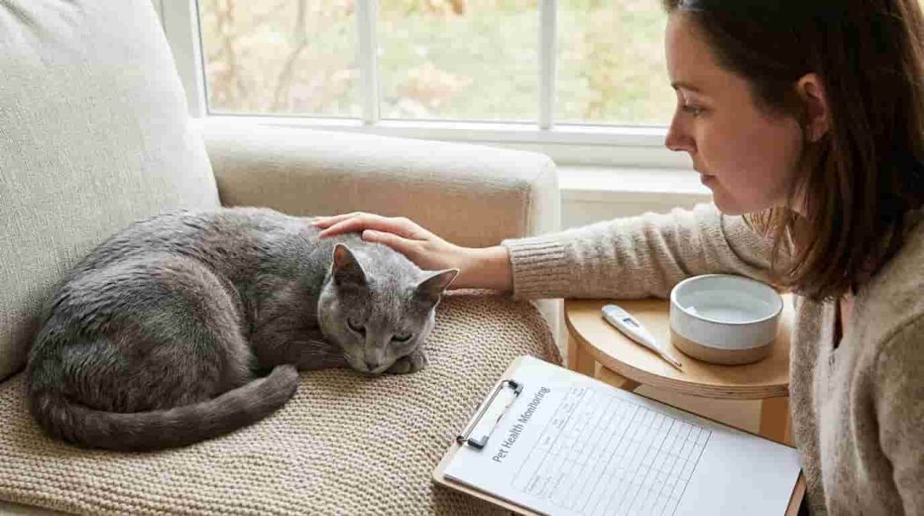 Recognizing a Fever in Cats by Their Body Language