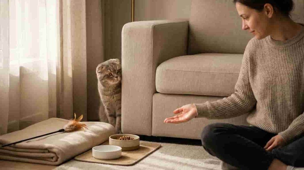 The Common Reasons for Cat Hiding in the House