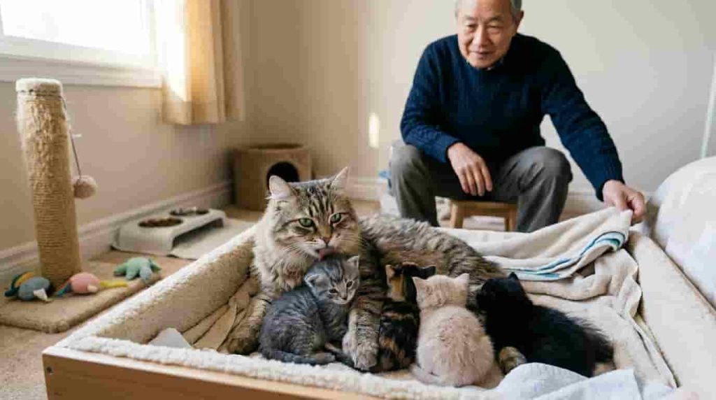 Cat Nursing Mom: Caloric Demands and Feeding Choices