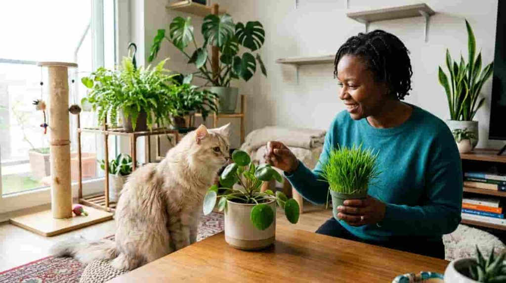 Cat Plant Nibbling Triggers and Causes