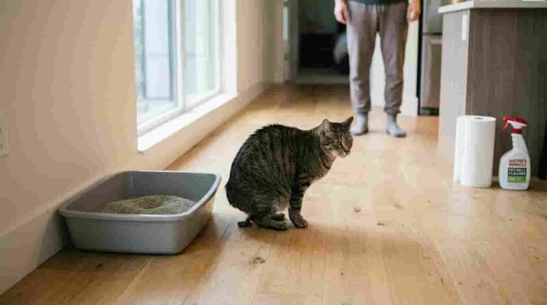 cat-pooping-outside-litter-box