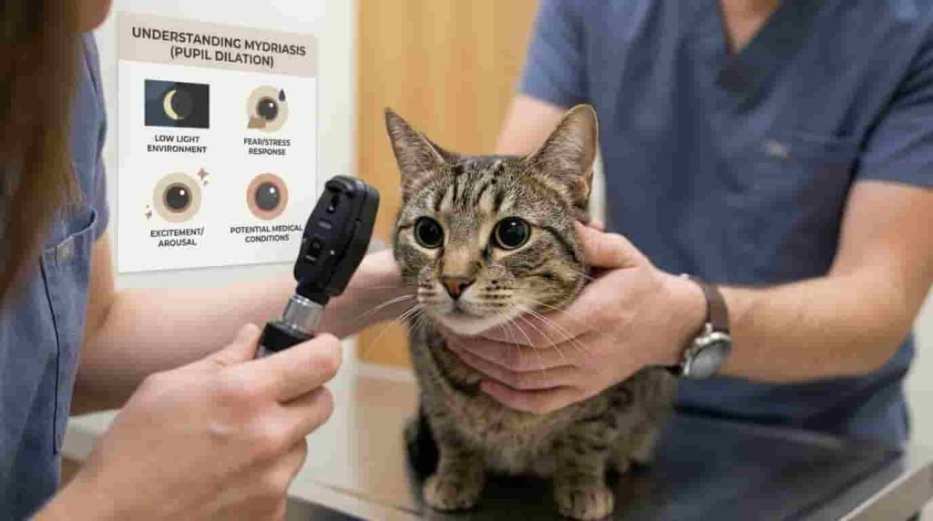 Underlying Medical Causes of Dilated Pupils in Cats
