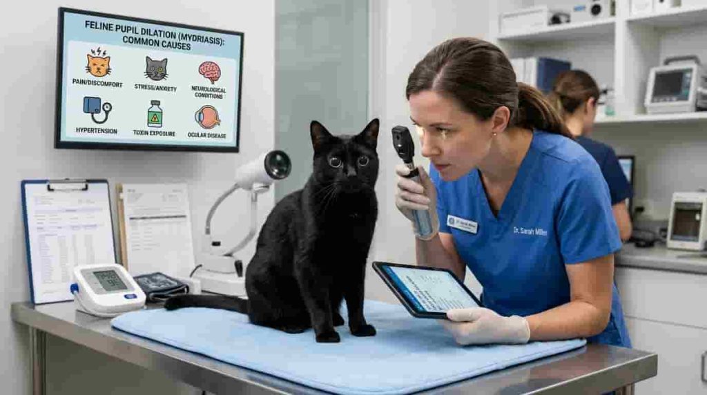 Identifying Abnormal Pupil Size in Cats
