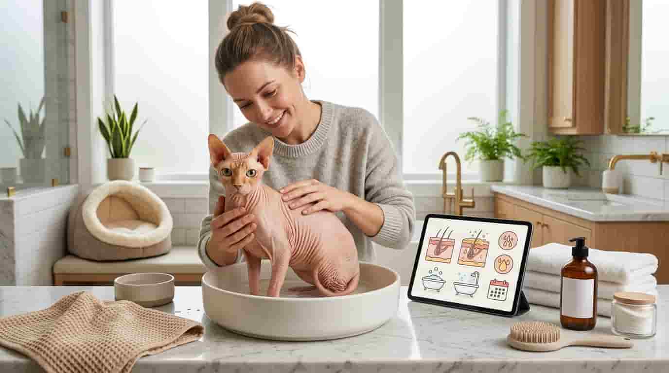 cat-sphynx-skin-care-bathing-frequency