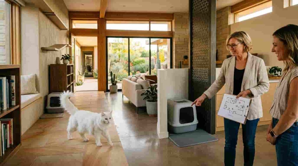 Optimizing Litter Box Layouts to Prevent Cat Marking