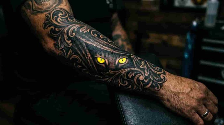 Black Cat Tattoo Ideas with Deep Meanings