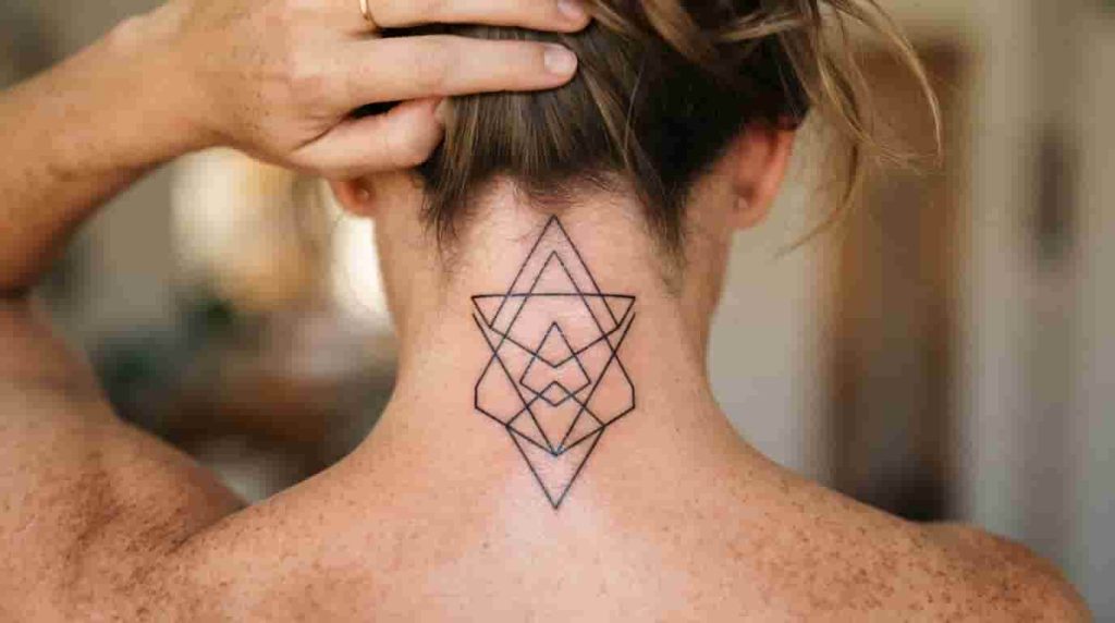A geometric shape featuring sharp, clean, and simple angles.