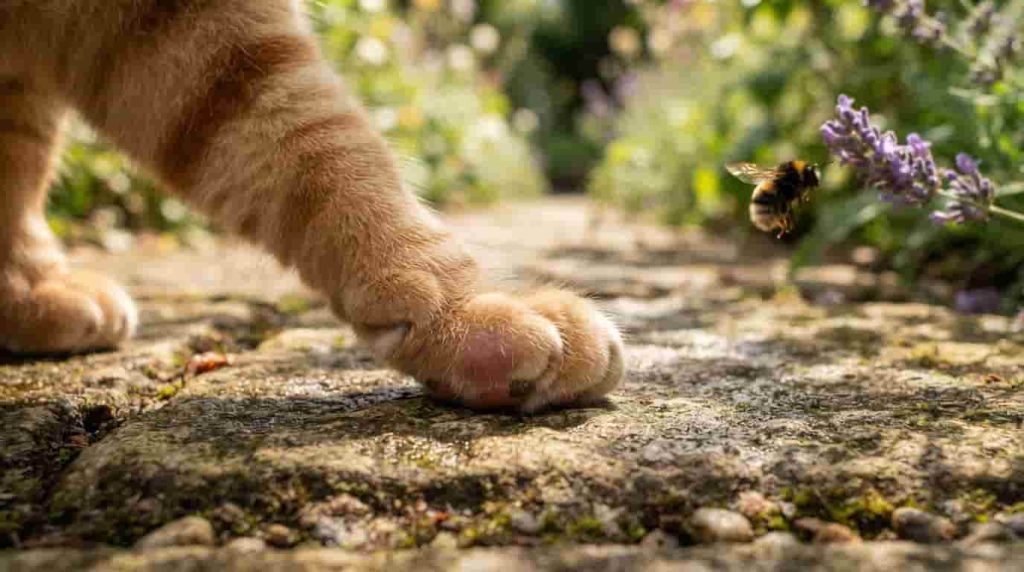 Identifying a Cat Bee Sting