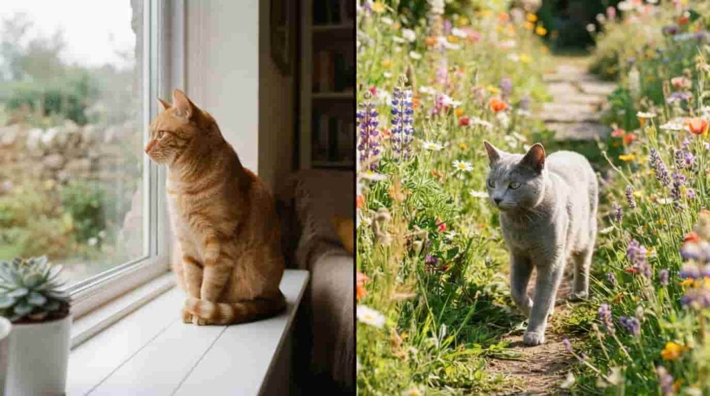 Comparing Cat Safety Indoors vs Outdoors