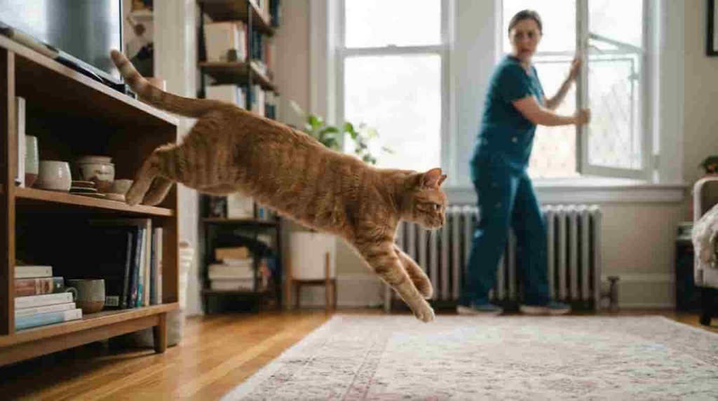 Felines Always Land Safely on Their Feet During Falls