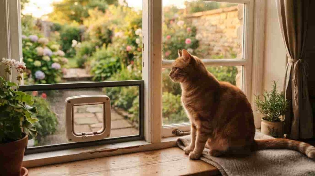 Securing Interior Spaces with a Cat Door for Interior Door