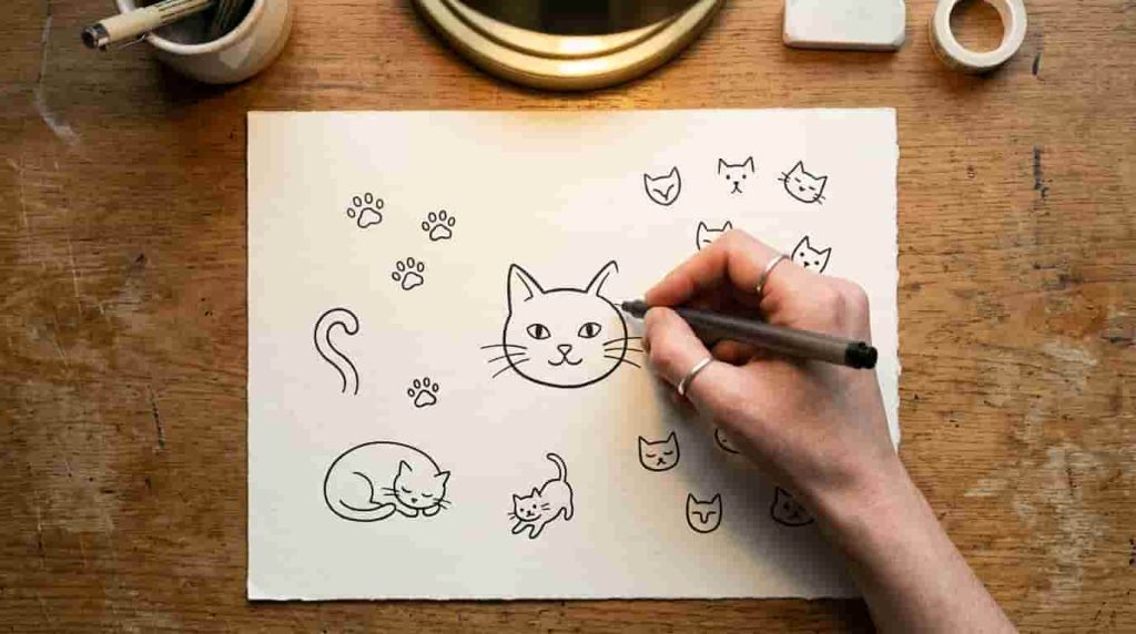 Finding Adorable Cat Tattoo Sketches