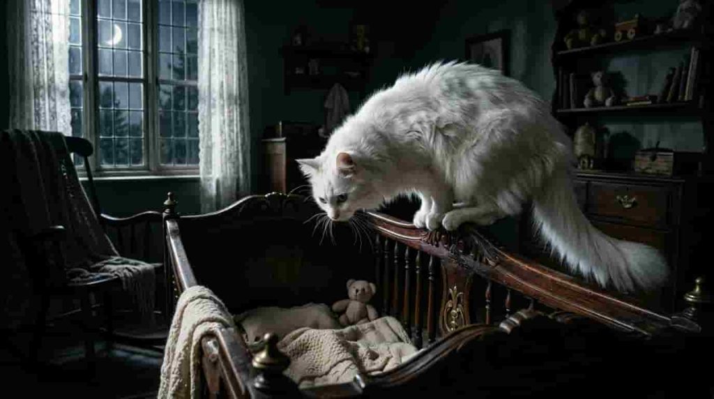 Felines Steal Baby Breath While Sleeping in Cribs