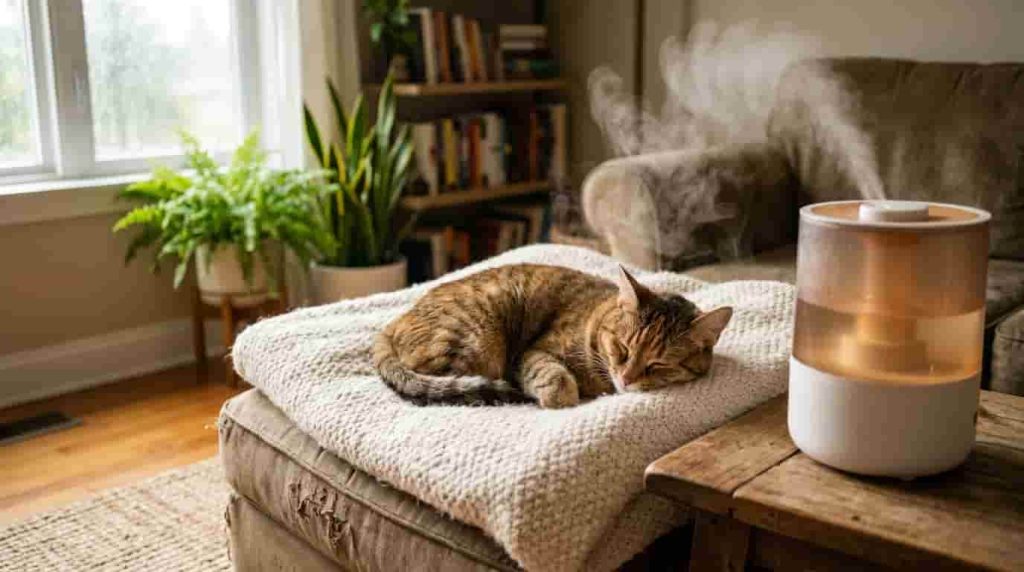 How to Help Cat With a Cough at Home