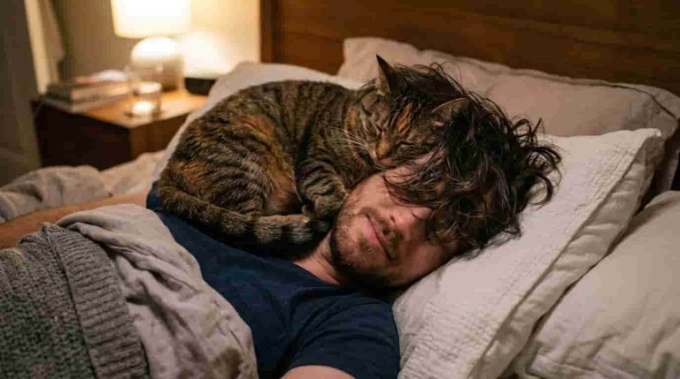 Why Does My Cat Sleep on My Head? Reasons, Meanings and What It Says About Your Bond