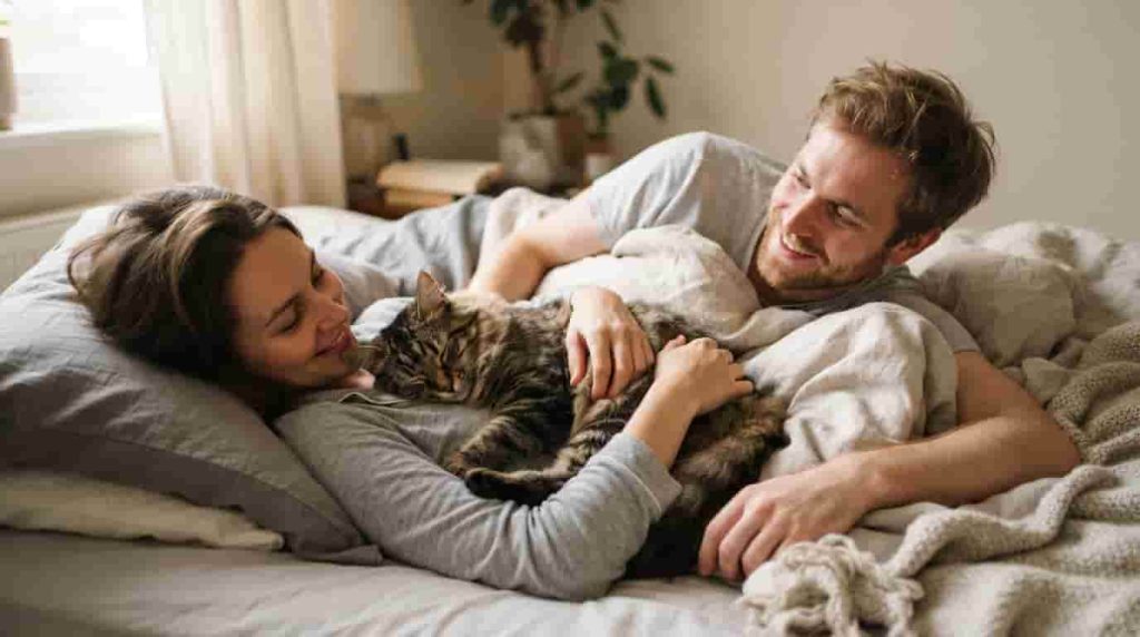 Why Does My Cat Sleep on Me but Not My Partner?