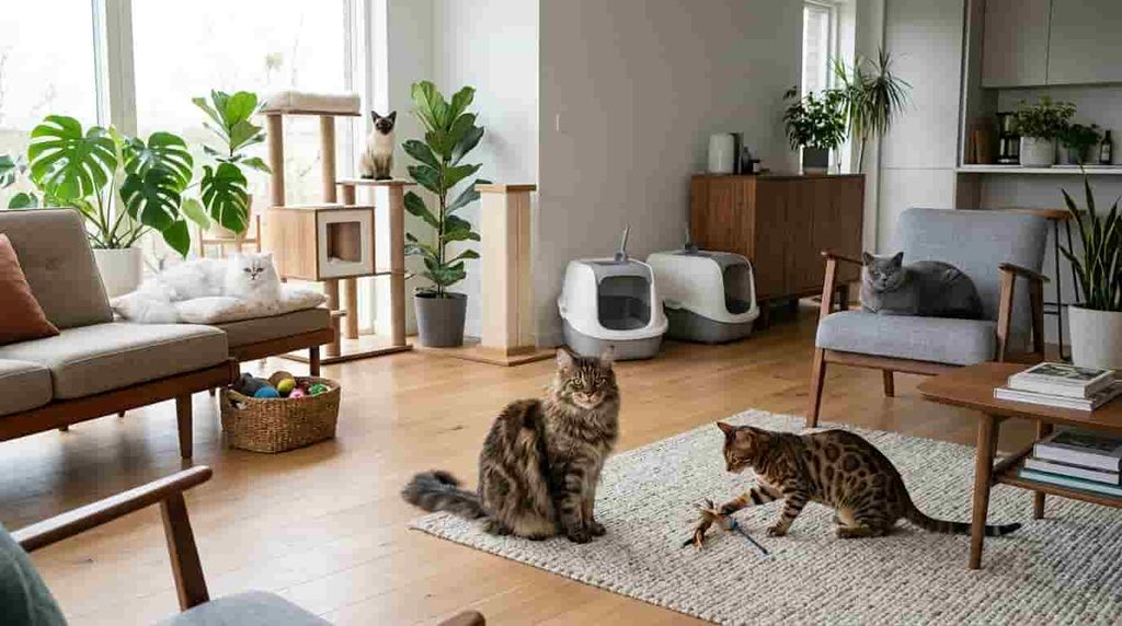 How Many Litter Boxes for 2 Cats?