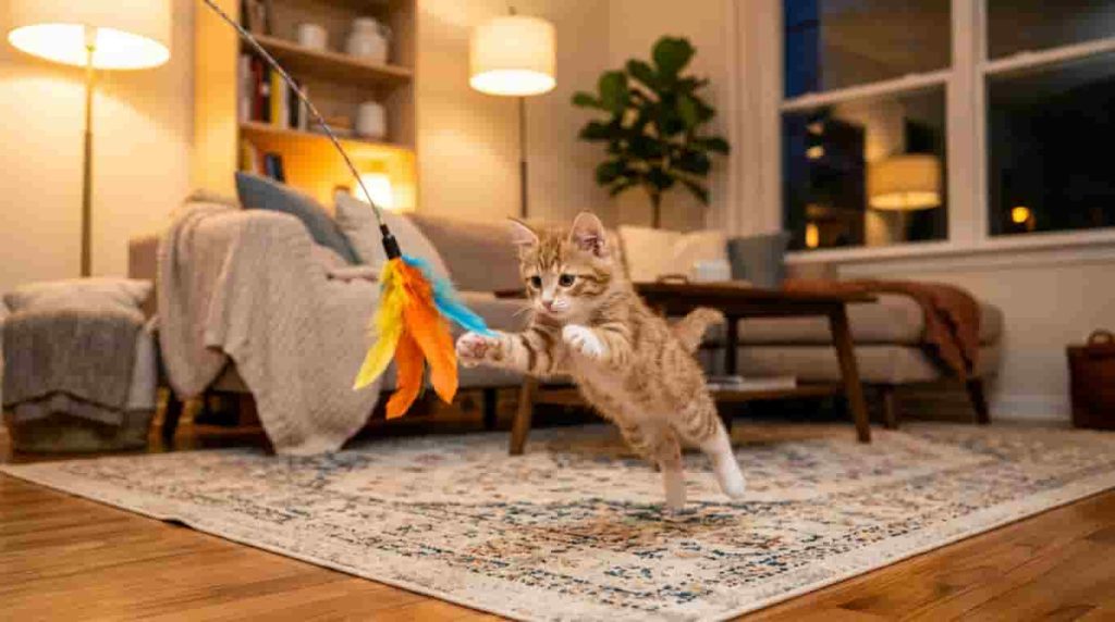 Evening Energy Burn Fixes Kitten Disturbance at Night