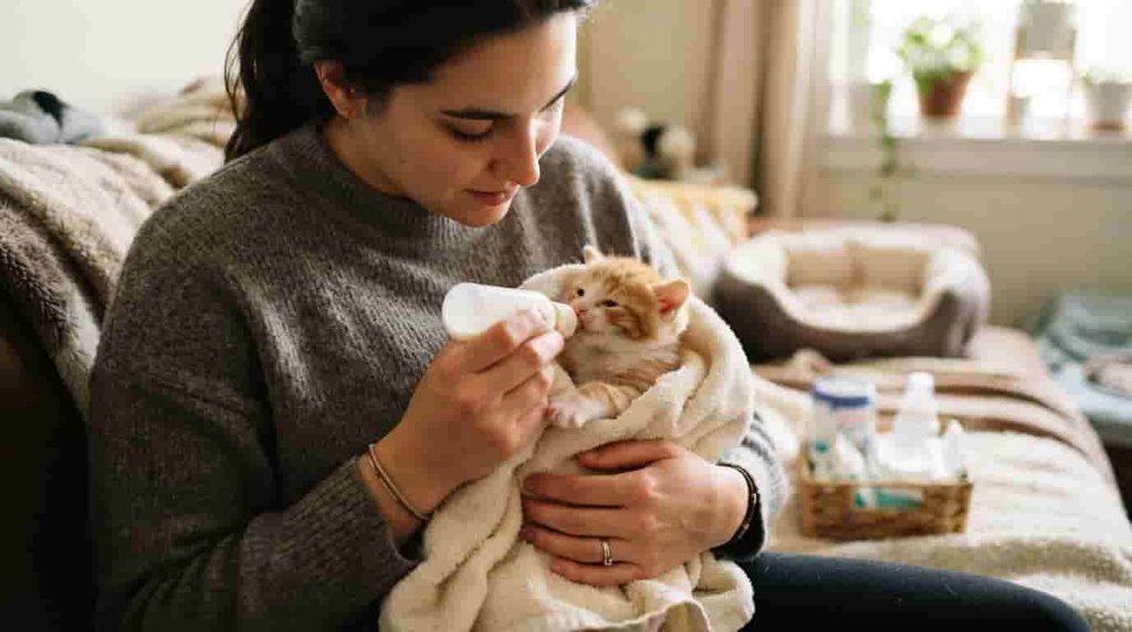 How to Care for a Kitten Without Its Mother