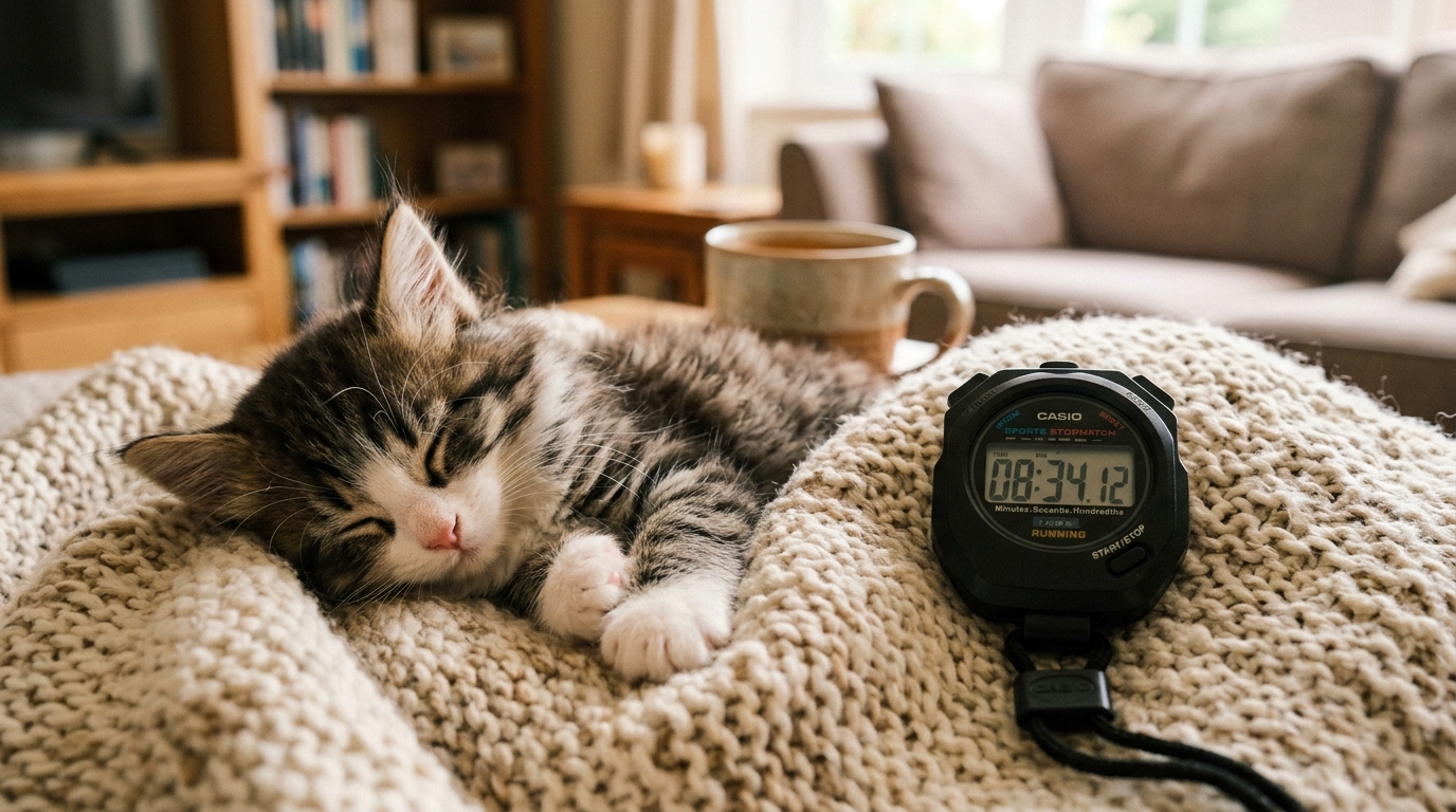 Stopwatch_next_to_sleeping_kitten