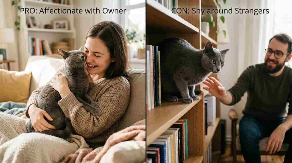 Russian Blue Cat Personality and Temperament