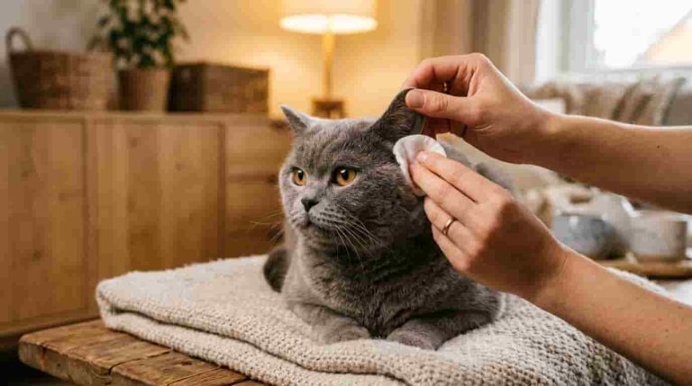 Cat Ear Cleaning: How to Clean Cat Ears and Remove Black Wax Safely