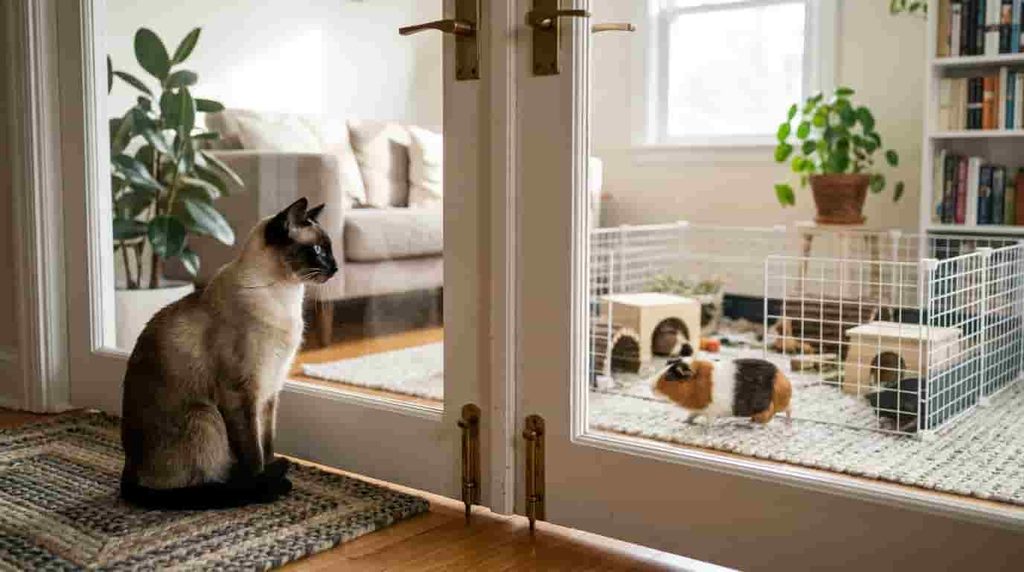 Can Cats Live With Guinea Pigs Safely?