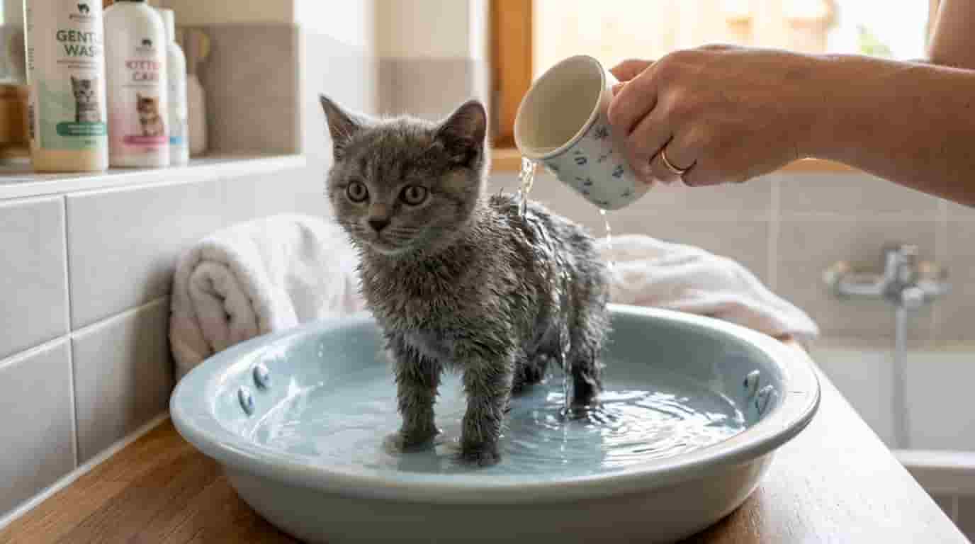How to Bathe a Kitten That Hates Water: Safe Steps, Age, Shampoo and Tips