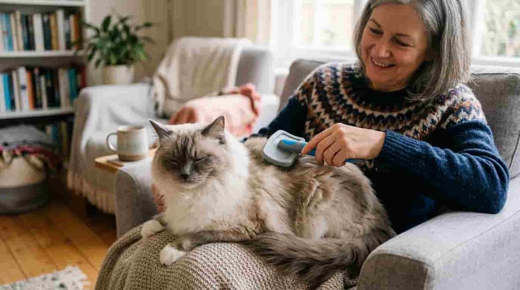 Ragdoll Cat Long Hair and Coat