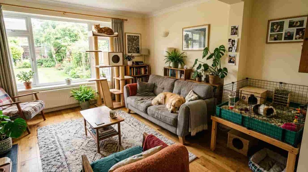 Can Guinea Pigs Live With Cats and Dogs?