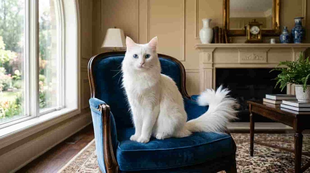 Turkish Angora Cat Care and Grooming